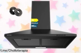 Campana extractora Cecotec Bolero Flux 60 cm a un precio loco, quita el humo y la grasa de tu cocina al instante. Hazla tuya ya y disfruta de una experiencia culinaria sin igual.