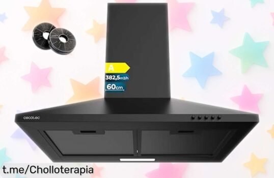 Campana extractora Cecotec Bolero Flux 60 cm a un precio loco, quita el humo y la grasa de tu cocina al instante. Hazla tuya ya y disfruta de una experiencia culinaria sin igual.