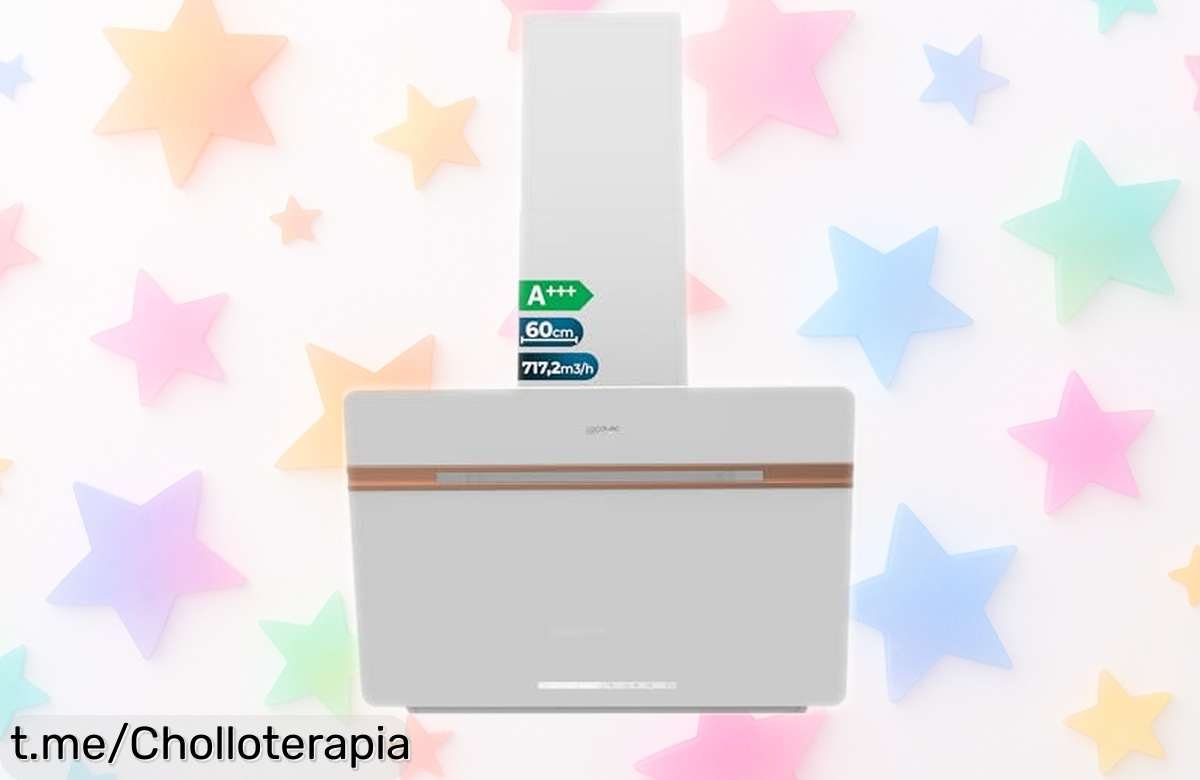 Campana extractora Cecotec Bolero Flux de 60cm con succión brutal y luz LED ¡aprovéchala ya a un precio loco que no volverás a ver!