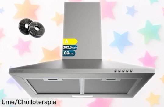Campana extractora Cecotec Bolero Flux: el ofertón que elimina olores al instante y deja tu cocina impecable. ¡No dejes pasar esta oportunidad única!