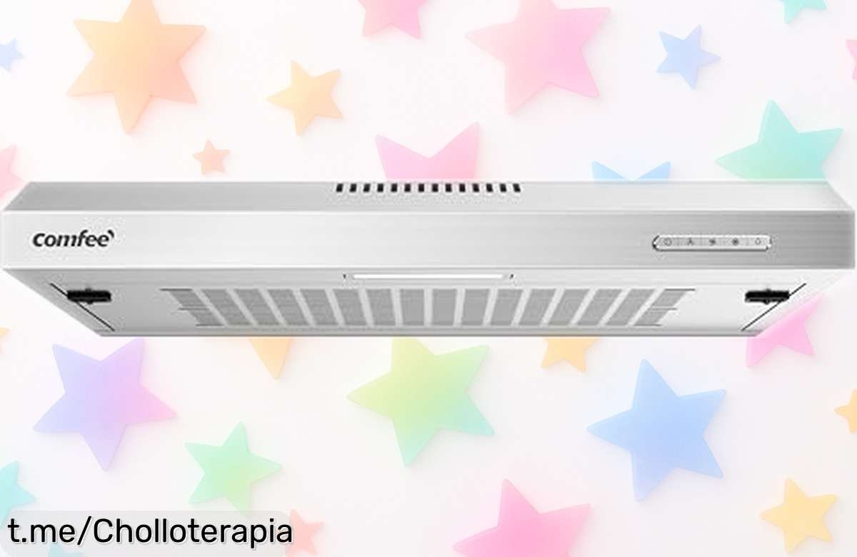 Campana extractora Comfee SLIF17SS60 a precio loco, elimina humo y olores al instante; ¡no dejes escapar este super chollo para cocinar sin preocupaciones!