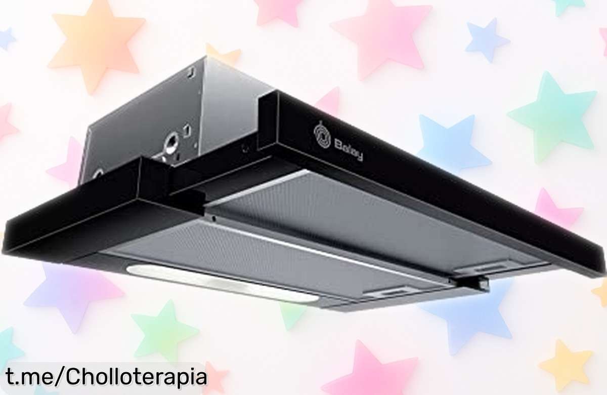 Campana extractora telescópica Balay 3BT263MN que elimina olores al instante, con limpieza exprés y a un precio rebajado. ¡No dejes pasar esta oportunidad única para tu cocina!