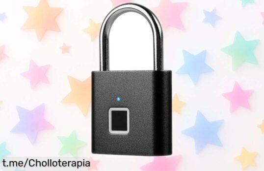 Candado con huella digital de seguridad extrema para el gym, ¡aprovecha este precio escandaloso y despídete de llaves y códigos ya! No te lo pierdas.