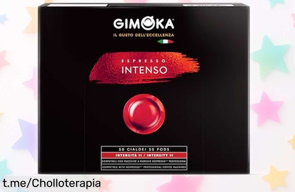 Cápsulas de café espresso intenso Gimoka: Sabor potente y aroma brutal a un precio rebajado que no puedes dejar pasar, ¡hazlo tuyo antes de que se acaben!