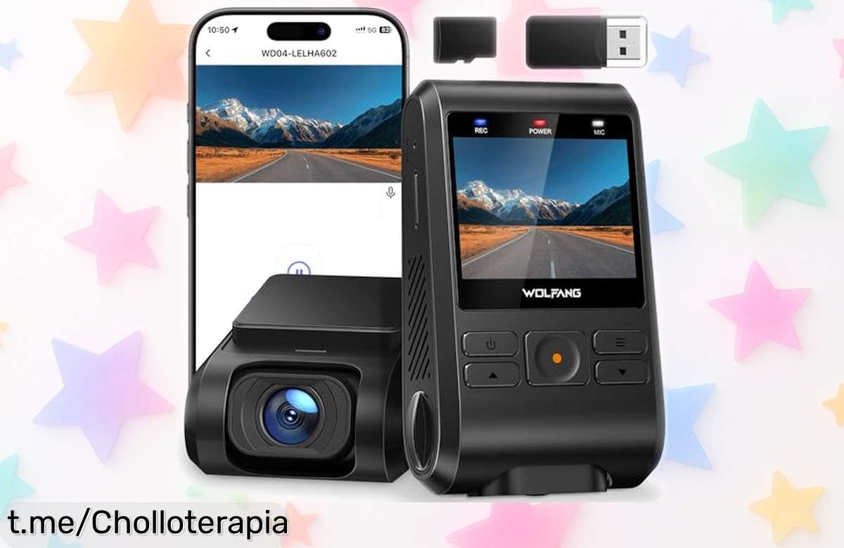 Captura cada momento al volante con la cámara de coche WOLFANG 2.5K, ¡ofertón por tiempo limitado que te hará sentir más seguro y tranquilo en tus viajes!