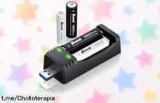 Cargador BONAI con 4 pilas recargables AA y AAA, un chollo increíble que hará que tus dispositivos duran más. ¡No dejes escapar esta oferta loca!