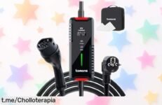 Cargador portátil Tomons Tipo 2 para coche eléctrico: ¡carga hasta 1.5 veces más rápido! Aprovecha este chollo que te hará sentir la energía por menos, solo hoy.