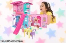 Casa de muñecas gigante Barbie Chelsea con 15 accesorios y perrito, un ofertón para que tus peques sueñen sin parar ¡aprovecha esta locura antes de que se acabe!
