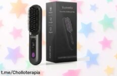 Cepillo alisador inalámbrico Suavelia 3PX, ¡ofertón que transforma tu cabello en minutos! Lleva el volumen natural contigo y despídete de los tirones. ¡No dejes pasar esta oportunidad única!
