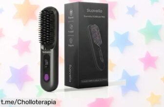 Cepillo alisador inalámbrico Suavelia 3PX, ¡ofertón que transforma tu cabello en minutos! Lleva el volumen natural contigo y despídete de los tirones. ¡No dejes pasar esta oportunidad única!