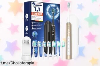 Cepillo de dientes eléctrico sónico con 8 cabezales: limpieza profunda y herramientas que jamás has tenido a este precio loco, ¡no te quedes sin tu sonrisa brillante!