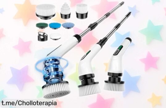 Cepillo eléctrico FYDEE para limpiar sin esfuerzo: 7 cabezales y resistente al agua, ¡ahora a precio de risa! Tu hogar relucirá como nunca. ¡Aprovecha esta oferta ya!