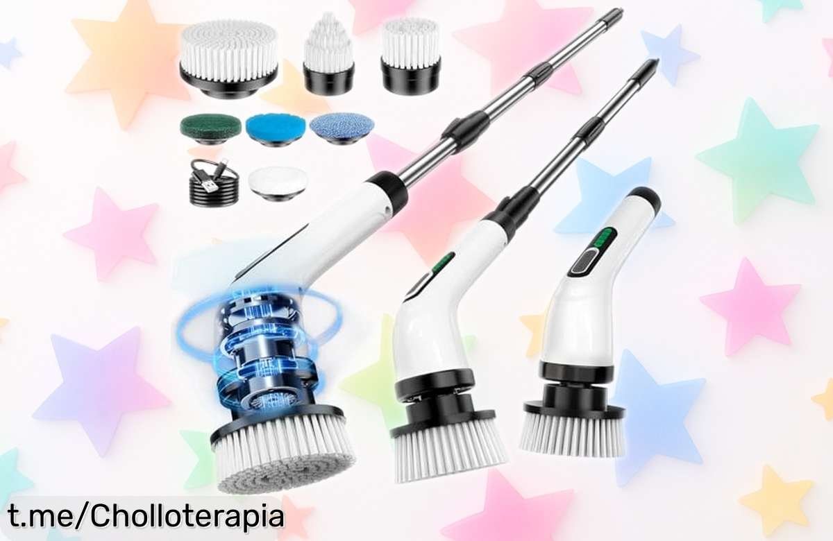 Cepillo eléctrico FYDEE para limpiar sin esfuerzo: 7 cabezales y resistente al agua, ¡ahora a precio de risa! Tu hogar relucirá como nunca. ¡Aprovecha esta oferta ya!