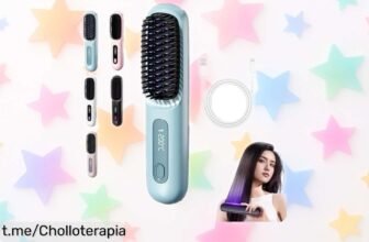 Cepillo secador inalámbrico para pelo corto que elimina el frizz y ahora a precio loco, ¡aprovéchalo antes de que se agote! ¡Dale un aire nuevo a tu día con este super chollo!