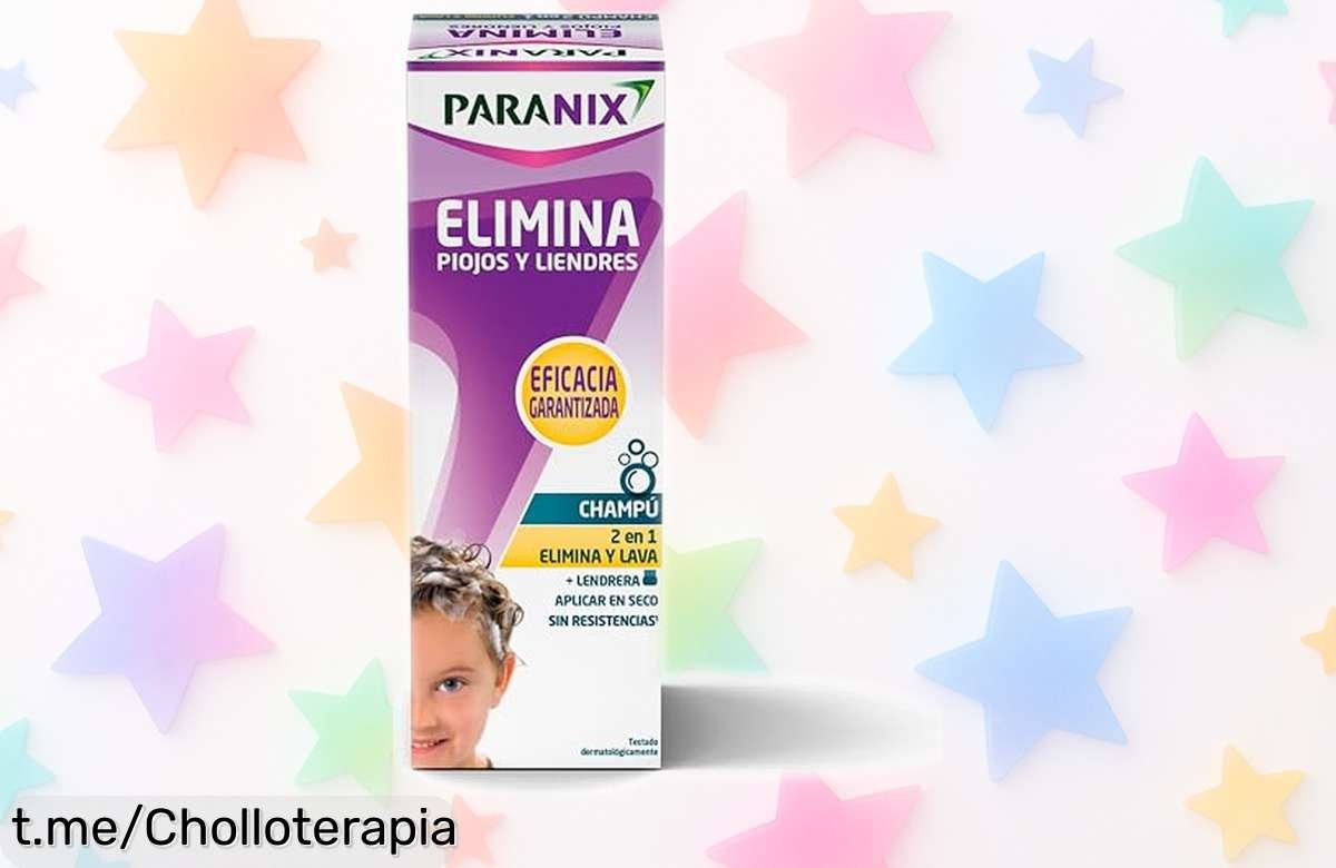 Champú Paranix 2en1 que elimina piojos y liendres mientras lava: aprovecha este precio de ganga para decirle adiós a las visitas indeseadas ¡Actúa ya y disfruta!