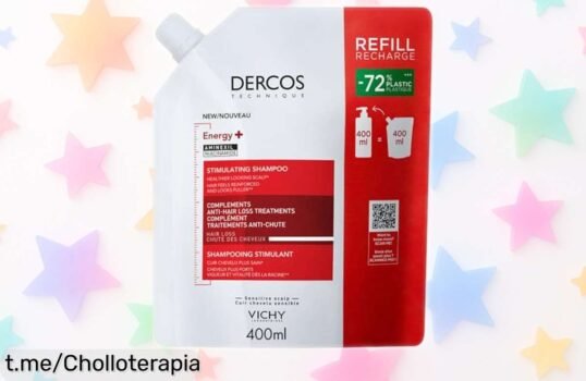 Champú anticaída Vichy Recarga a precio de ganga para frenar la caída del pelo desde la primera aplicación, tu oportunidad para lucir una melena fuerte y saludable ya mismo.