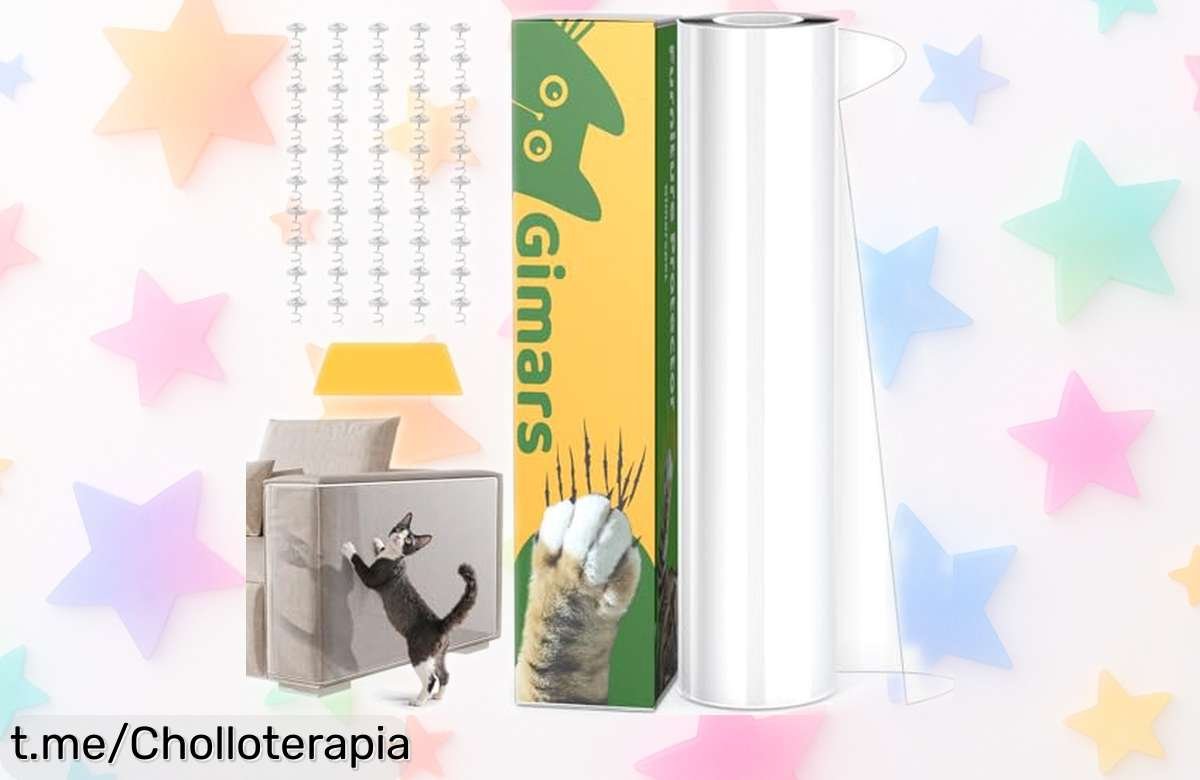 Cinta protectora para sofá Gimars que frena arañazos de gatos y perros, ¡aprovéchala ya a un precio de ganga antes de que se agote! Deja tus muebles impecables y sin preocupaciones.