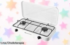 Cocina de gas para exterior Melchioni MINERVA: ¡ofertón con 2 fuegos y llama regulable a un precio loco que no puedes dejar escapar, cocina momentos increíbles ya!