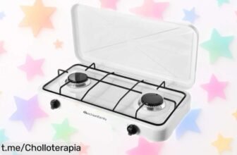 Cocina de gas para exterior Melchioni MINERVA: ¡ofertón con 2 fuegos y llama regulable a un precio loco que no puedes dejar escapar, cocina momentos increíbles ya!