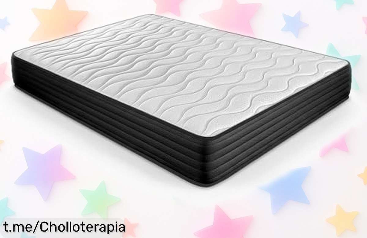 Colchón viscoelástico Duérmete Online con doble cara para frío y calor, ¡el ofertón que cuida tu espalda te está esperando! No dejes pasar esta oportunidad única en el descanso.