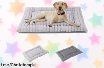 Colchoneta reversible IEEUMLER para perros y gatos, suave y lavable a precio regalado: ¡dale a tu peludo el mejor descanso sin gastar de más!