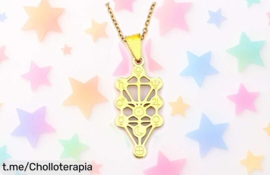 Colgante símbolo de la Kabbalah SIMBOLIKS en acero inoxidable a un precio de ganga que atraerá buena energía, ¡no te lo pierdas!