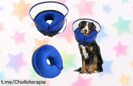 Collar inflable para perros y gatos Yoolhamy, ajusta y protege con un precio loco, ¡no dejes pasar este super chollo que tus peludos se merecen ya!