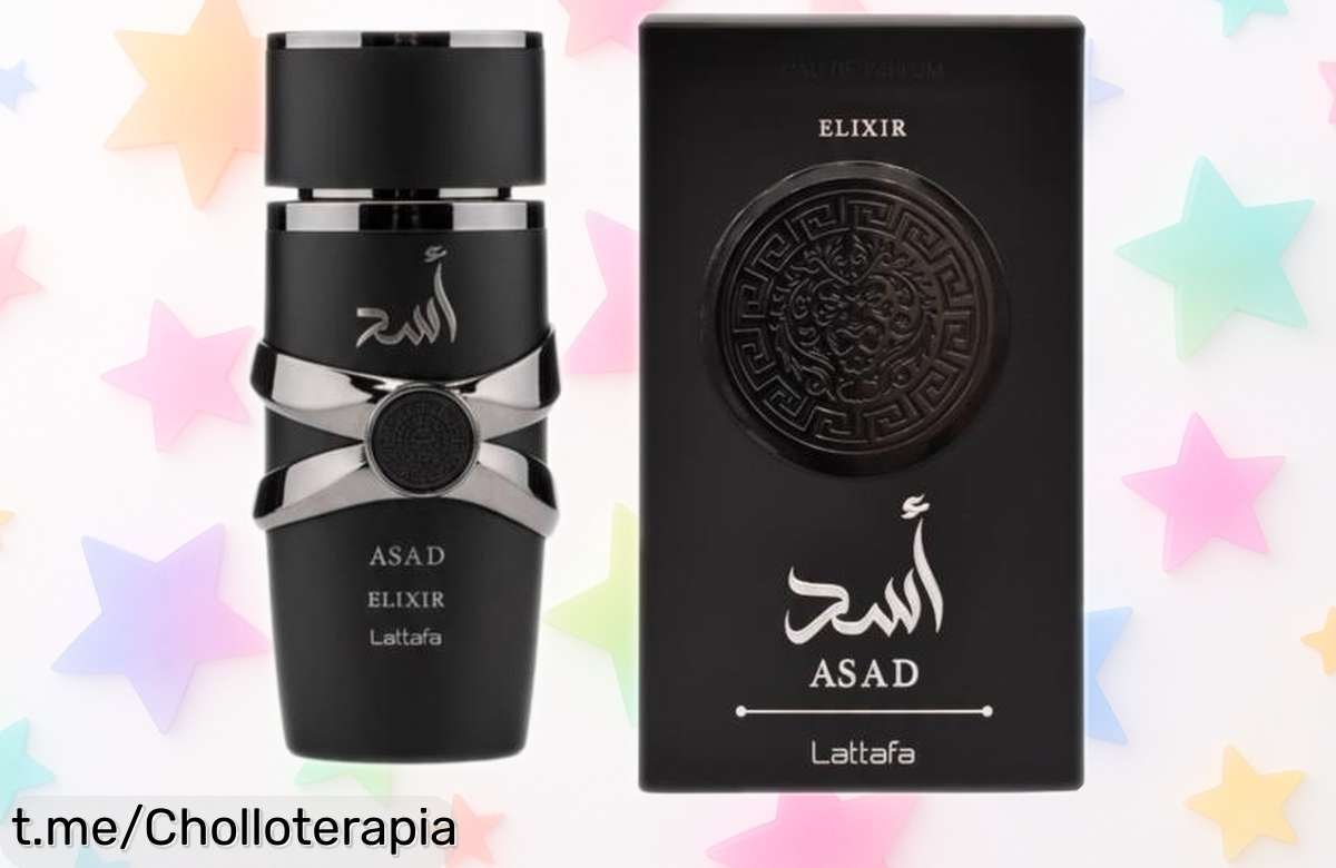 Colonia árabe Lattafa Asad Elixir para hombre, ¡intensidad y duración todo el día a un precio que no creerás! Aprovecha este chollazo, siente la esencia en ti.