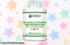 Complemento natural Scientiffic Nutrition de Rhodiola Rosea y Ashwagandha, ¡estrés fuera y energía dentro por un precio tirado! Aprovecha esta oferta antes que se acabe.