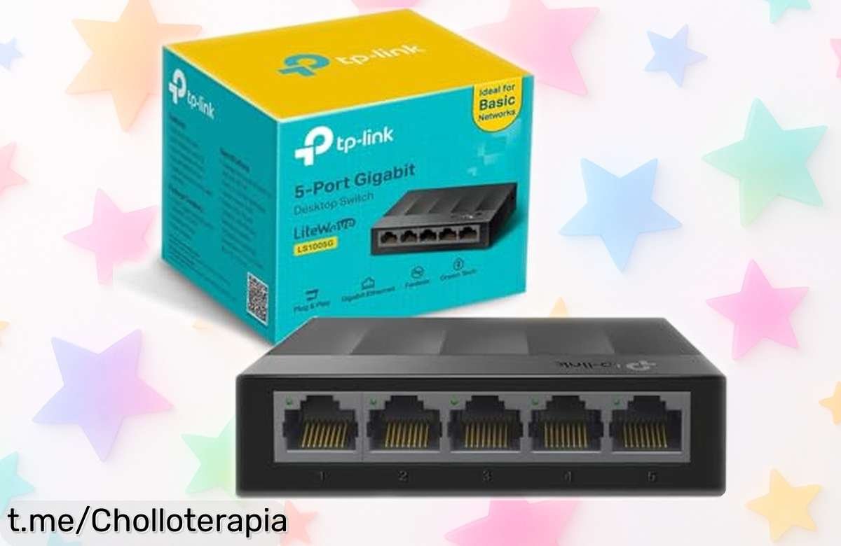 Conéctate al futuro con el switch Ethernet de 5 puertos TP-Link LS1005G, ¡aprovecha este precio que está tirado y disfruta de una conexión sin interrupciones ya!