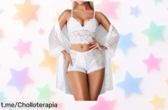 Conjunto de lencería sexy RSLOVE en 3 piezas con encaje, un ofertón que no encontrarás a menudo para sorprender y derrochar sensualidad sin esfuerzo. ¡Hazte con él ya!