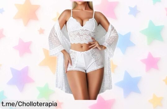 Conjunto de lencería sexy RSLOVE en 3 piezas con encaje, un ofertón que no encontrarás a menudo para sorprender y derrochar sensualidad sin esfuerzo. ¡Hazte con él ya!