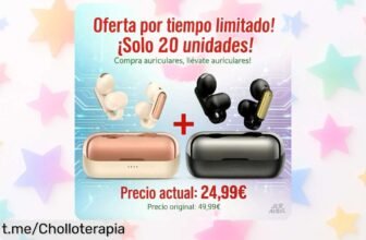 Consigue 2 Auriculares inalámbricos deportivos con un increíble sonido, resistentes al agua y sudor ¡lleva tu entrenamiento al siguiente nivel por el precio de uno!