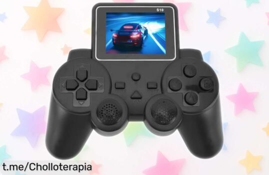 Consola portátil retro de 3 pulgadas para jugar en grande: ¡una joyita gamer con un precio tirado que no puedes dejar escapar ahora!