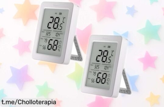 Controla el clima de tu hogar con los sensores de temperatura y humedad SONOFF SNZB02DR2, pack de 2. Oferta increíble que no querrás dejar pasar; ¡tu bienestar te lo agradecerá!