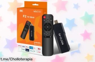 Convierte tu tele en smart con el MX10-F2, ¡un stick Android 13.0 a precio regalado! No dejes pasar esta oferta que hará brillar tus momentos de diversión.