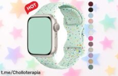 Cool correa de silicona para Apple Watch Ultra 2 y Series 9 a solo 3, ¡renueva tu estilo con un toque molón que tus amigos envidiarán! Aprovecha este super chollo antes de que se agote.