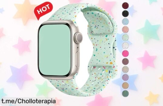 Cool correa de silicona para Apple Watch Ultra 2 y Series 9 a solo 3, ¡renueva tu estilo con un toque molón que tus amigos envidiarán! Aprovecha este super chollo antes de que se agote.
