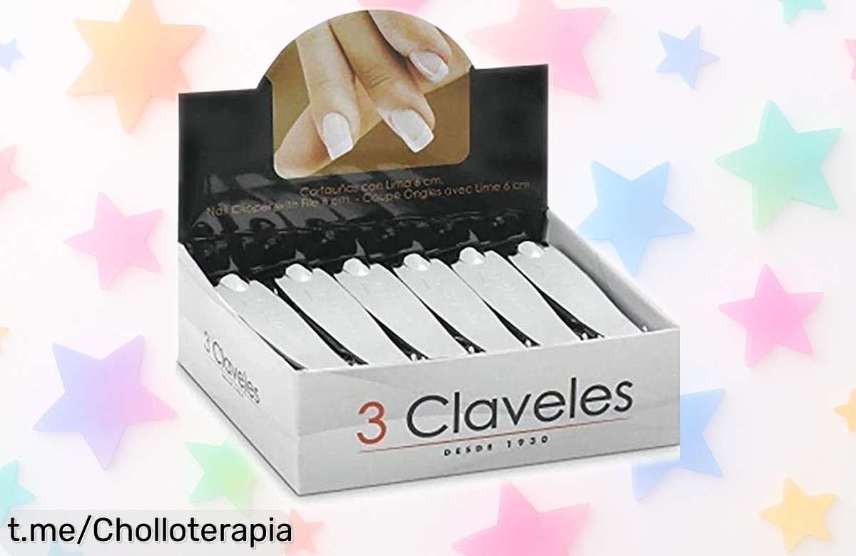 Cortauñas cromado de 6 cm en pack de 12 unidades, un ofertón que hará brillar tus uñas como nunca; ¡no te lo pierdas y dale a tus manos el cuidado que merecen!