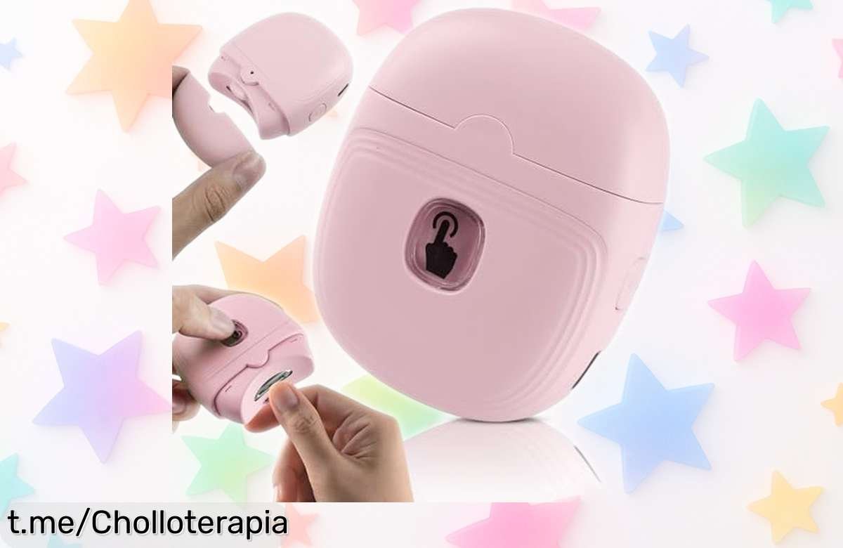 Cortauñas eléctrico con luz LED que corta sin miedo: un inventazo a precio de ganga que no puedes dejar escapar, ¡ordena el tuyo y cuida tus uñas en cualquier lugar!