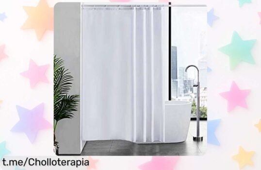 Cortina de baño antimohos y antibacteriana que seca rápido, un ofertón inesperado para mantener tu baño limpio con elegancia. ¡No dejes pasar esta oportunidad única!