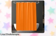 Cortina de ducha antimoho URAQT 180x180cm, ¡el ofertón que frena salpicaduras y olores en un plis! No te quedes sin ella y transforma tu baño hoy mismo.