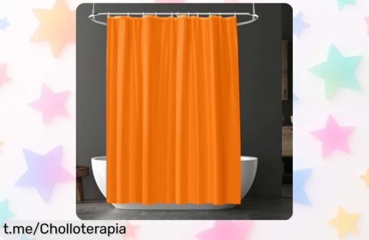 Cortina de ducha antimoho URAQT 180x180cm, ¡el ofertón que frena salpicaduras y olores en un plis! No te quedes sin ella y transforma tu baño hoy mismo.