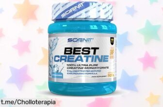 Creatina monohidrato pura Best Creatine 500 g, precio rebajado y perfecto para impulsar tu fuerza en el gym. ¡No te quedes sin esta oportunidad única de rendir al máximo!