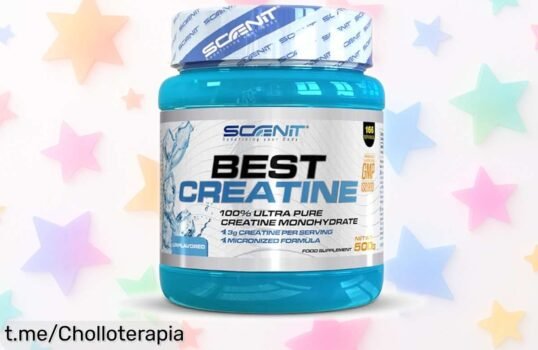 Creatina monohidrato pura Best Creatine 500 g, precio rebajado y perfecto para impulsar tu fuerza en el gym. ¡No te quedes sin esta oportunidad única de rendir al máximo!