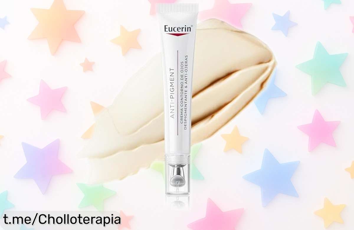 Crema Eucerin AntiPigment para el contorno de ojos, ¡descuentos locos en tu mirada fresca y radiante! No dejes pasar este chollo que ilumina tu día.
