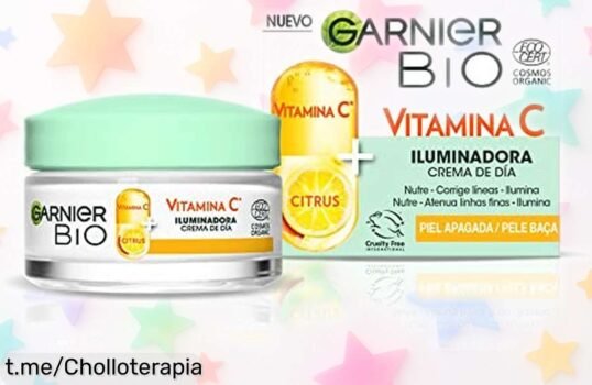 Crema de día iluminadora Garnier con vitamina C: brilla y reduce líneas desde el primer uso en un ofertón que hará sonreír a tu piel ¡No te quedes sin ella!