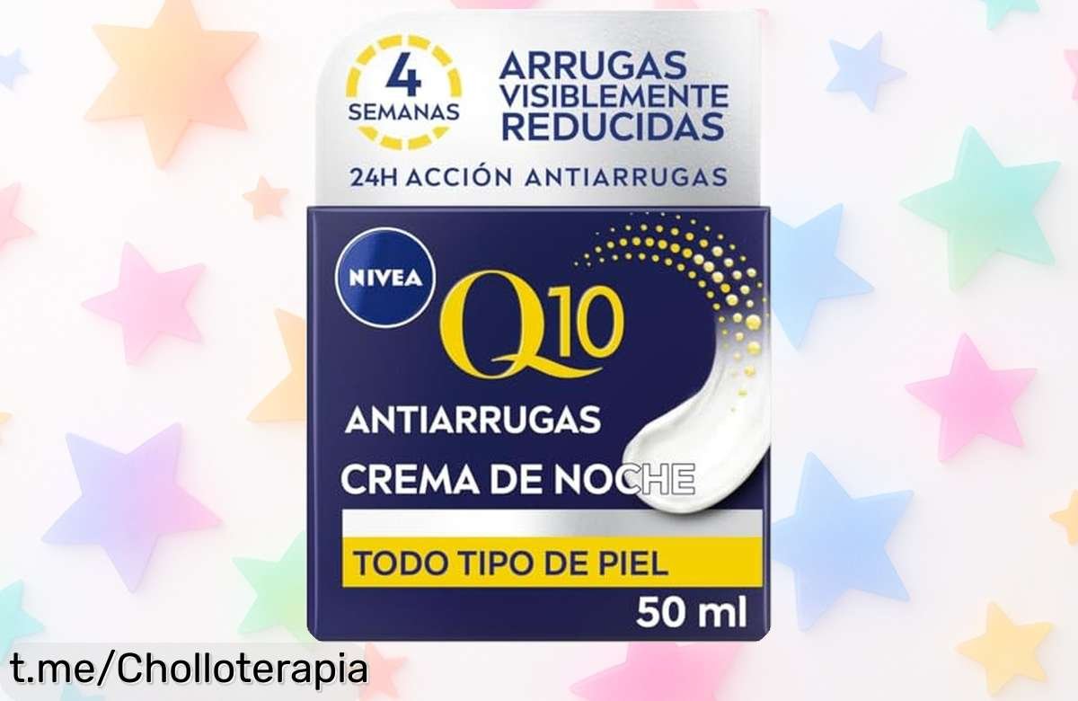 Crema de noche antiarrugas NIVEA Q10 Power: ¡Hidrata, regenera y evita arrugas mientras duermes! No dejes pasar este ofertón que tu piel agradecerá.