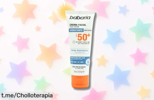 Crema facial con ácido hialurónico Babaria, super chollo que hidrata y protege del sol: ¡Olvídate de manchas y arrugas a un precio espectacular!