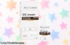 Crema facial con color Bella Aurora que corrige manchas y te protege del sol, un must para tu rutina diaria a precio de ganga. ¡No dejes pasar esta oportunidad única!